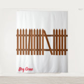 Hond Weg Wandkleed (Voorkant)