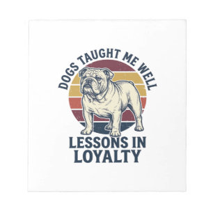 Hond Weisheid Shirt Vintage Bulldog Les Grafisch_1 Notitieblok