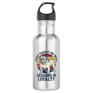 Hond Weisheid Shirt Vintage Bulldog Les Grafisch_1 Waterfles