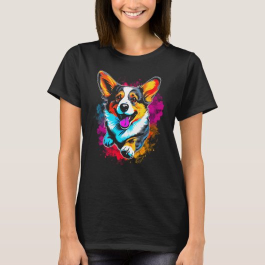 Hond Welsh Corgi T-shirt (Voorkant)