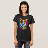 Hond Welsh Corgi T-shirt (Voorkant volledig)