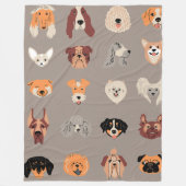 Hond Wie 60x80 Fleece Deken (Voorkant)