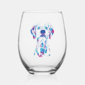 Hond Wijnglas Zonder Voet (Achterkant)