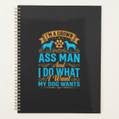 Hond Wil Grappige Volwassen Man Planner (Voorkant)