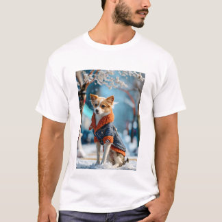 hond, wild, dier, bos, specerijen, design t-shirt