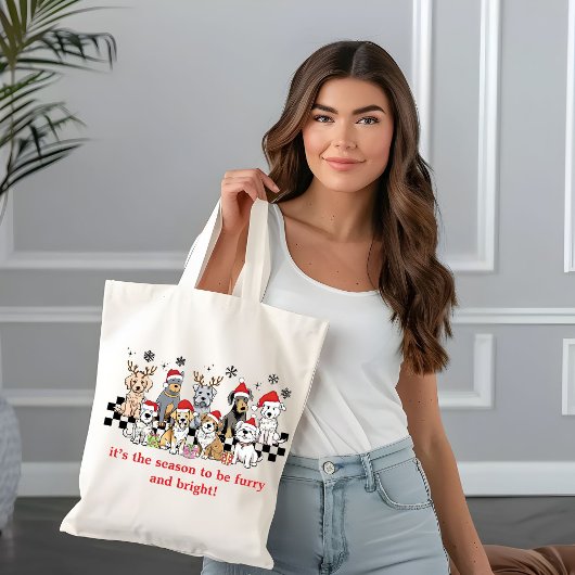 Hond Wishing u passief kerstcadeau Tote Bag