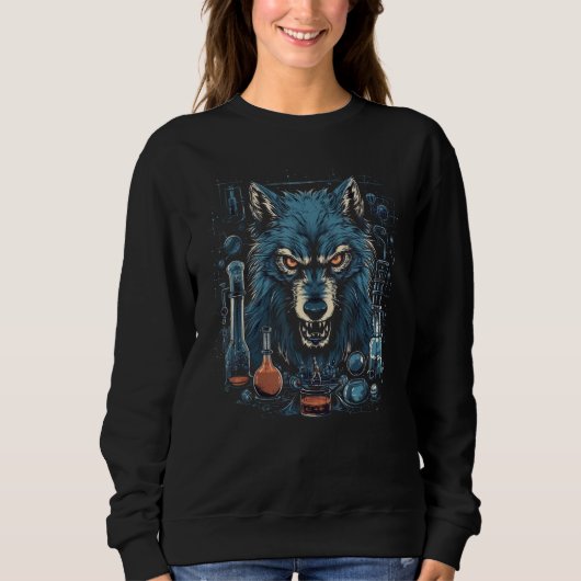 Hond Wolf Weerwolf Cerberus Hellhound Mythos 3 Trui (Voorkant)