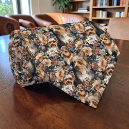 Hond Yorkie Yorkshire Terrier Aangepaste Halseband Stropdas