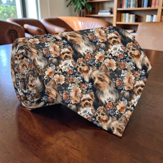 Hond Yorkie Yorkshire Terrier Aangepaste Halseband Stropdas