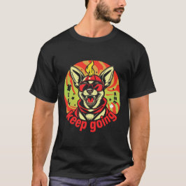 Hond zegt 'Ga door!' – Motiverende Pup  T-shirt
