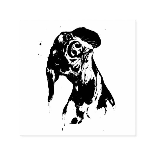 Hond Zelfinktende Stempel (Design)