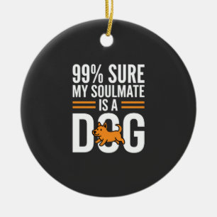 Hond Zielsverwant Grappige Huisdierliefhebber Typo Keramisch Ornament