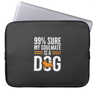 Hond Zielsverwant Grappige Huisdierliefhebber Typo Laptop Sleeve