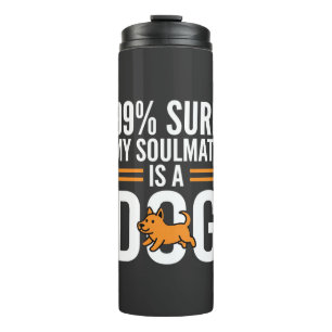 Hond Zielsverwant Grappige Huisdierliefhebber Typo Thermosbeker