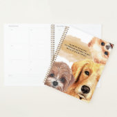 Hond ziet waterverf realistisch schilderen DIY-tit Planner (Display)