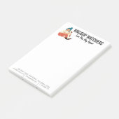 Hond Zit Bedrijf Aangepast Post-it® Notes (Schuin)