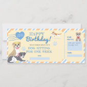 Hond Zit Zittag Cadeaubon (Voorkant)