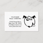 Hond zitten, wandelen & verzorgen visitekaartjes (Achterkant)