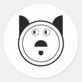 Hond Zodiac  Ronde Sticker (Voorkant)