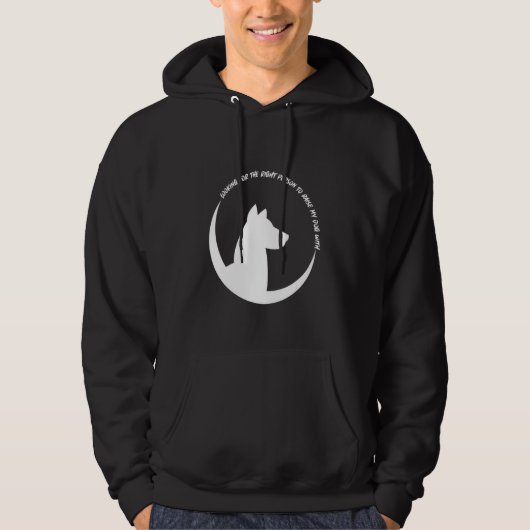 Hond zoekt partner hoodie (Voorkant)