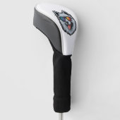 Hond Zonnebril Berg Zonsondergang Reflectie Golfheadcover (Schuin)