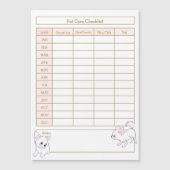 Hond Zorg Checklist Log - Witte Chihuahua Puppy (Voorkant)