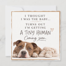 Hond Zwangerschapsaankondigingskaart