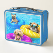 Hond Zwembad Feestje (Achterkant)