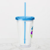 Hond Zwembad Feestje Acryl Drinkbeker (Rechts)