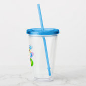 Hond Zwembad Feestje Acryl Drinkbeker (Links)