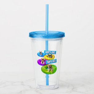 Hond Zwembad Feestje Acryl Drinkbeker