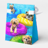 Hond Zwembad Feestje Bedankdoosjes (Achterkant)