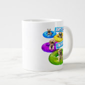 Hond Zwembad Feestje Grote Koffiekop (Voorkant rechts)