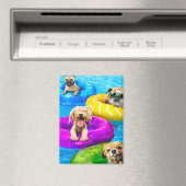 Hond Zwembad Feestje Magneet (Insitu (Vaatwasser))