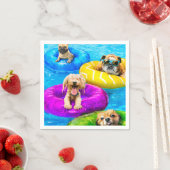 Hond Zwembad Feestje Servet (Insitu)