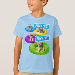 Hond Zwembad Feestje T-shirt