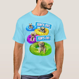 Hond Zwembad Feestje T-shirt