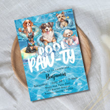 Hond Zwembad Pawty Feest