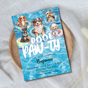 Hond Zwembad Pawty Feest Kaart