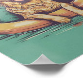 Hond Zwemmen, Grappige Hond .Hond , Honden Poster (Hoek)