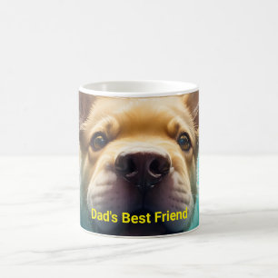 Hond Zwemmen met bloemen Koffiemok