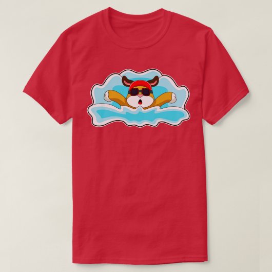 Hond Zwemwater T-shirt (Design voorkant)