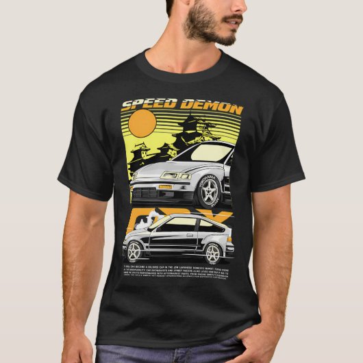 Honda Car Speed Demon T-shirt (Voorkant)