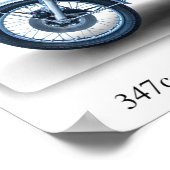 Honda CB350 Four 1973 Motorcycle - A3 Print (Hoek)