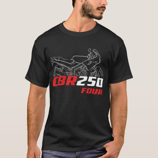 Honda CBR250 Four 1986 T-shirt (Voorkant)
