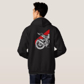 Honda CBR man hoodie - Laten we wat insecten gaan  (Achterkant volledig)