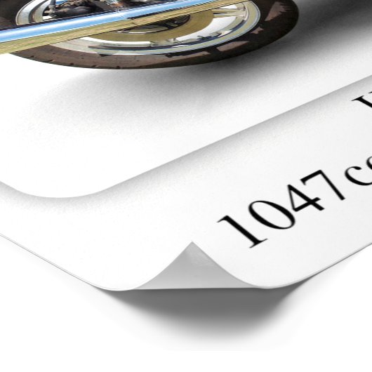 Honda CBX 1000-motorfiets - Afdrukformaat A3 Poste Poster (Hoek)