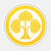 Honda Clan Kamon Ronde Sticker (Voorkant)