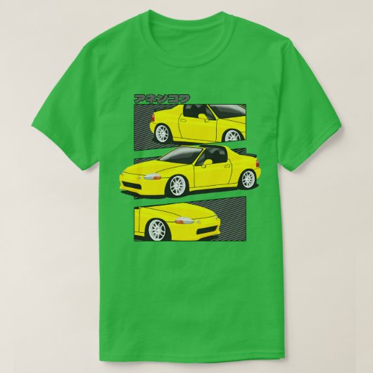 Honda CRX del sol T-shirt (Design voorkant)
