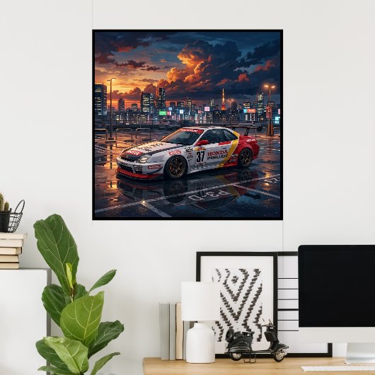 Honda Prelude Toercar Poster (Thuiskantoor)